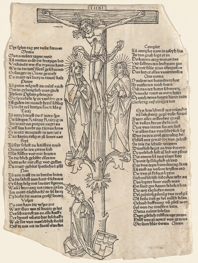 Christ on the Cross with Pope Pius II