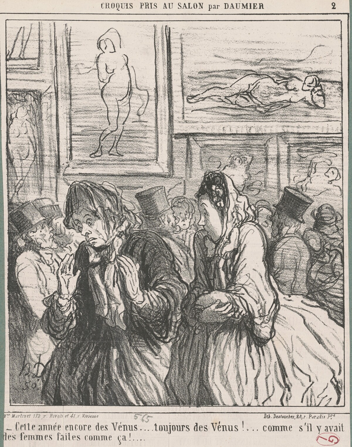 Cette année encore des vénus ... by Honoré Daumier