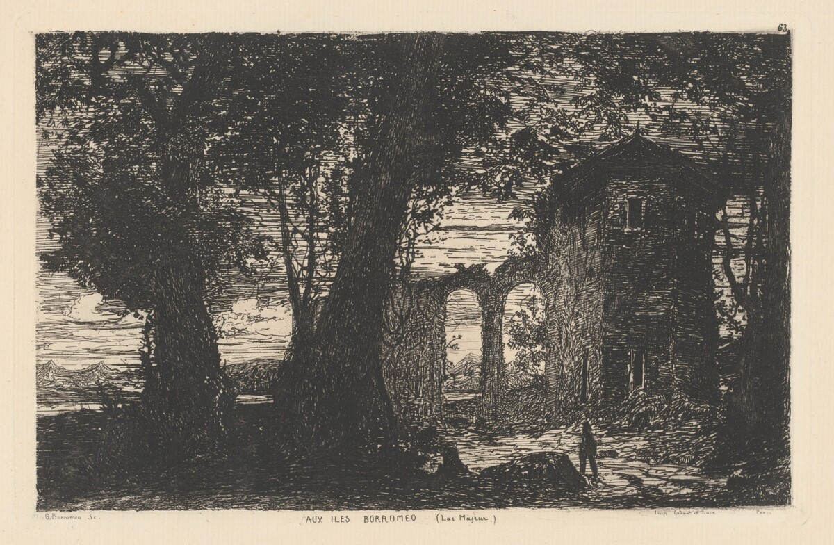 Aux Iles Borromeo [Lago maggiore] (On the Borromean Islands [Lago Maggiore]) by Giberto Borromeo