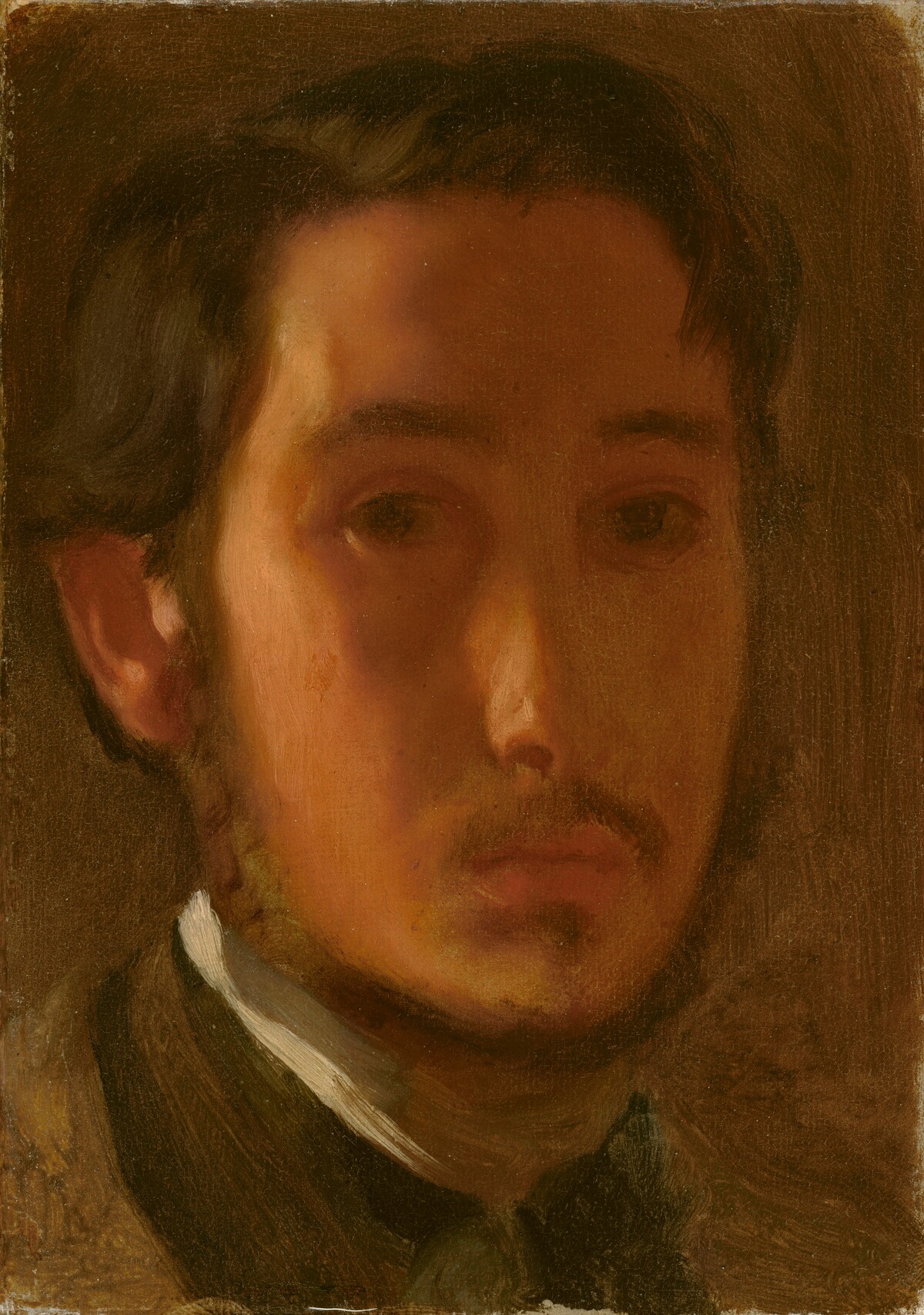 Self-Portrait with White Collar by Edgar Degas