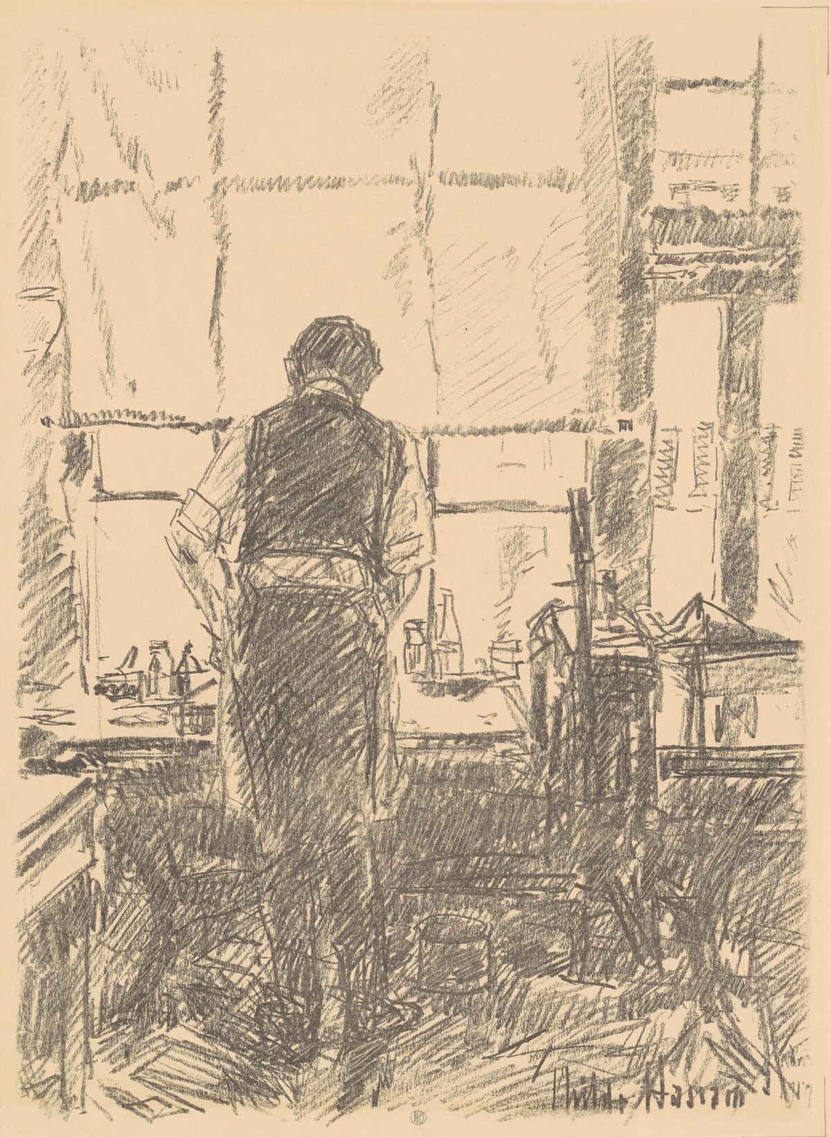Portrait of Joseph Pennell by Childe Hassam