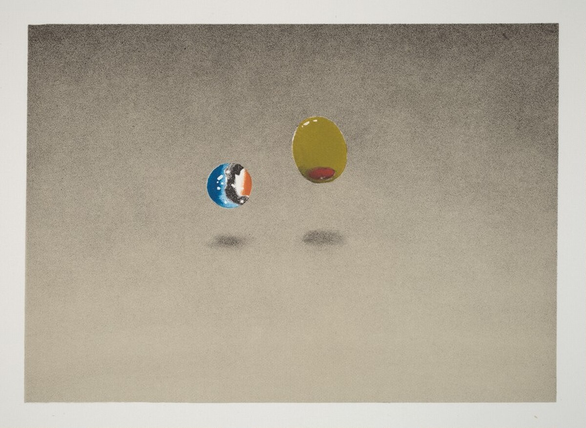 Marble, Olive by Ed Ruscha