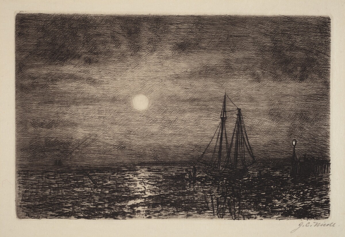 Moonlight at Low Tide by James Craig Nicoll