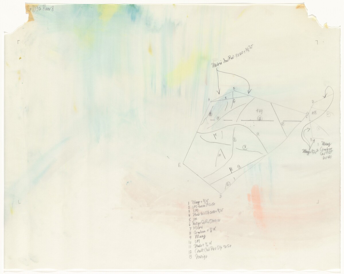 Map for Changes and Disappearances 32 (run 8) by John Cage