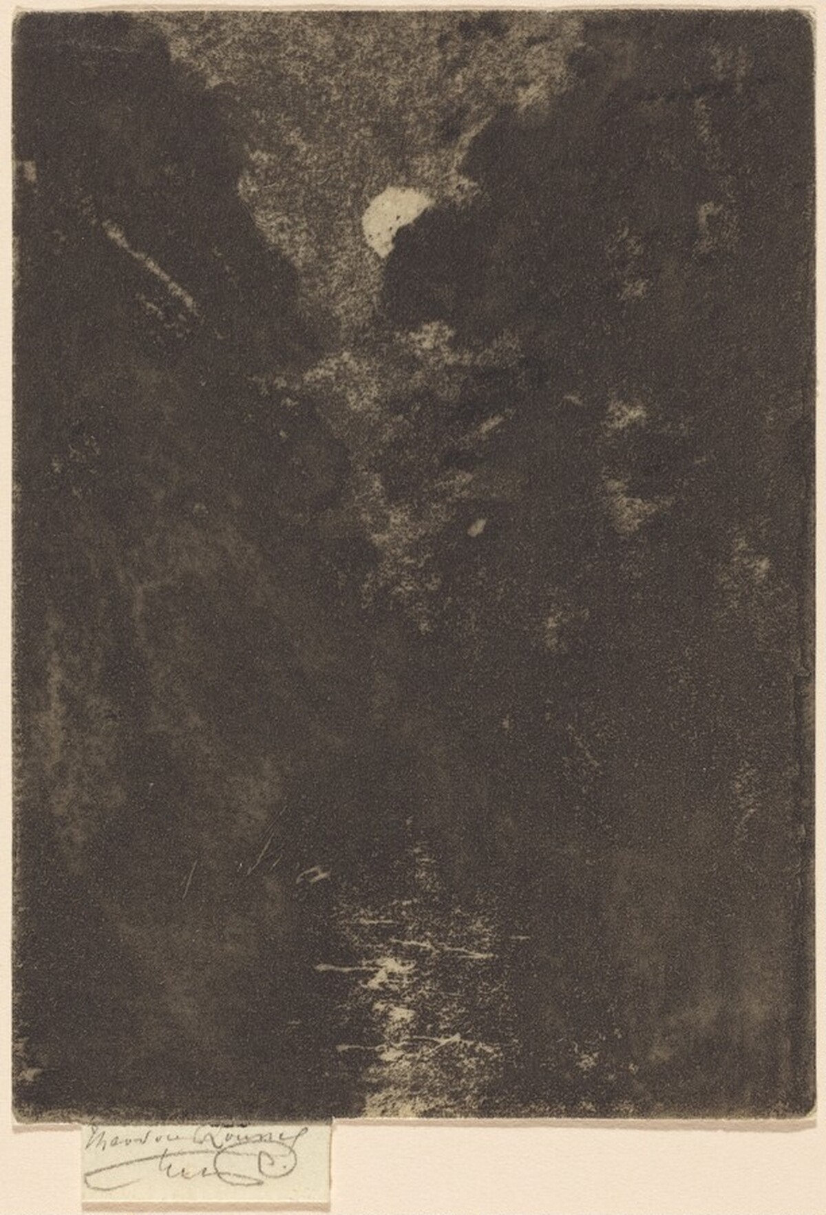 Trees in Moonlight by Théodore Roussel