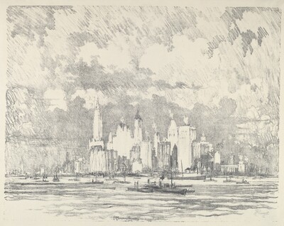 New York From Ellis Island
