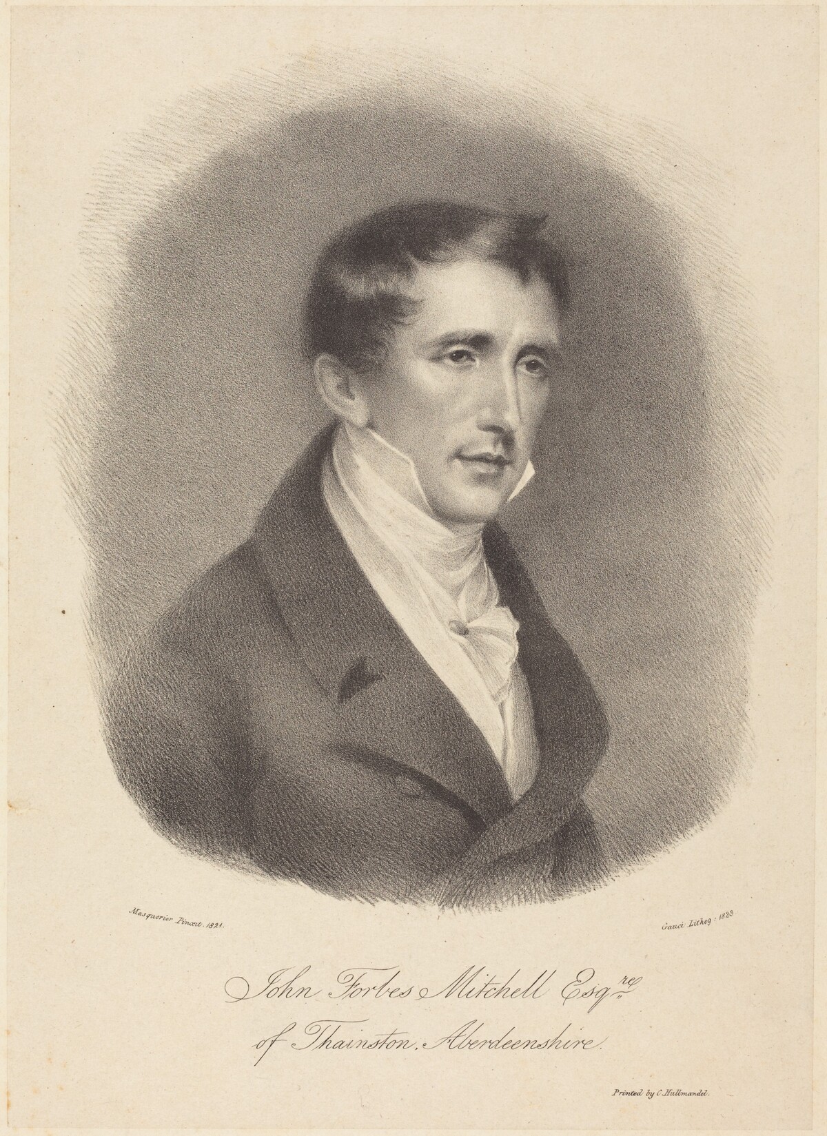John Forbes Mitchell by M. Gauci after John James Masquerier
