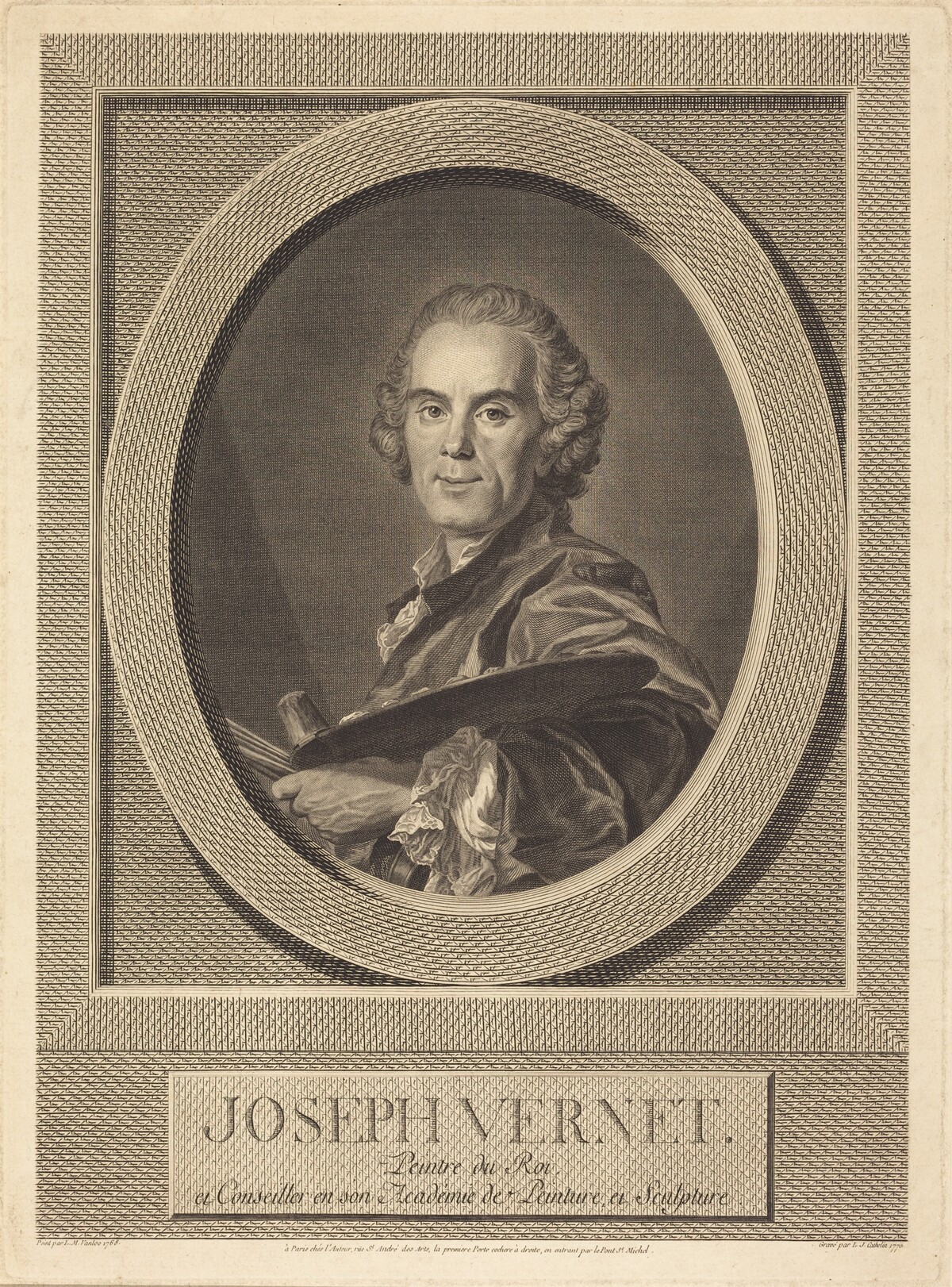 Joseph Vernet by Louis-Jacques Cathelin after Louis Michel Van Loo