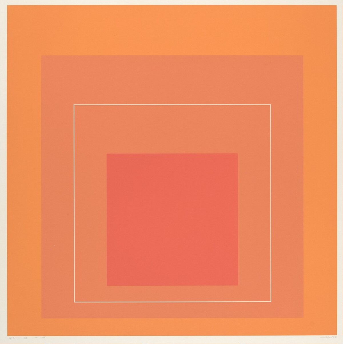 WLS VI from White Line Squares (Series I) by Josef Albers