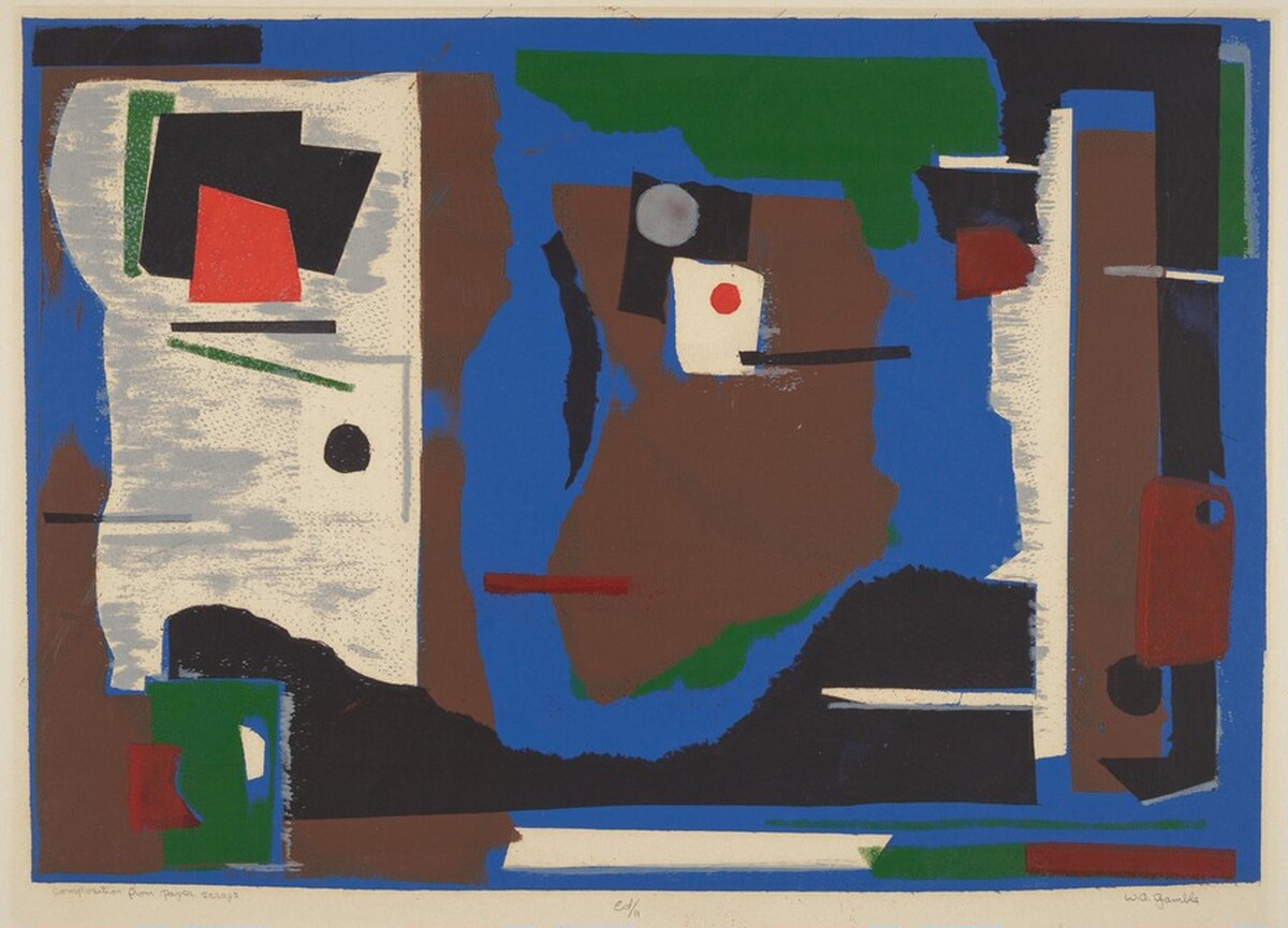 Composition From Paper Scraps by Unknown