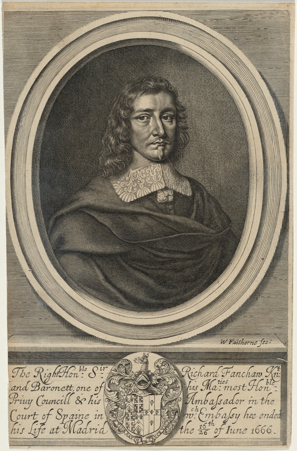 Sir Richard Fanshaw, Bart. by William Faithorne
