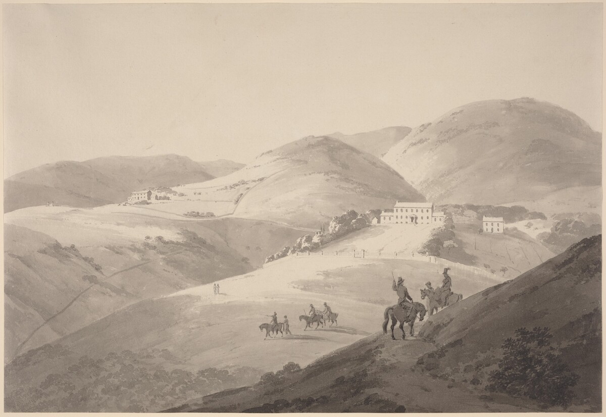 View of the Governor's House in St. Helena by Thomas Daniell
