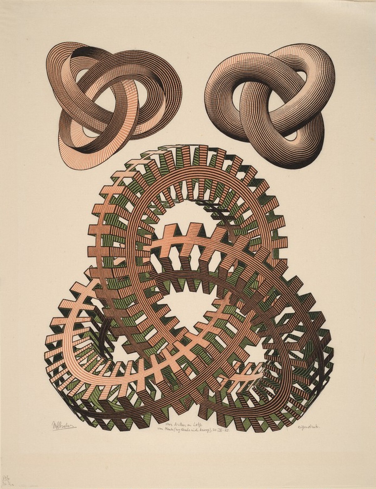Knots by M.C. Escher