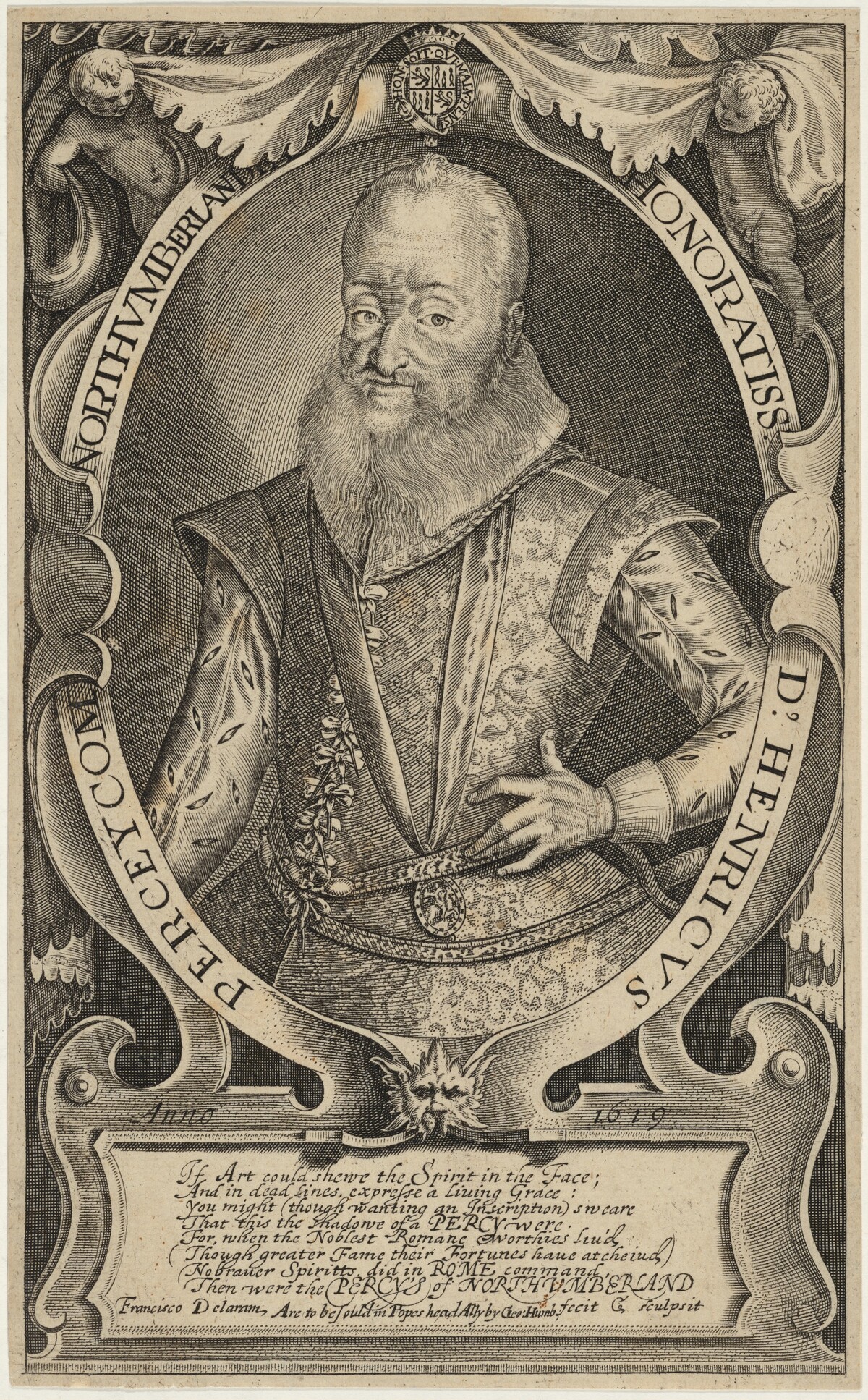 Henricus Percye (Henry Percy, 9th Earl of Northumberland) by Francis Delaram