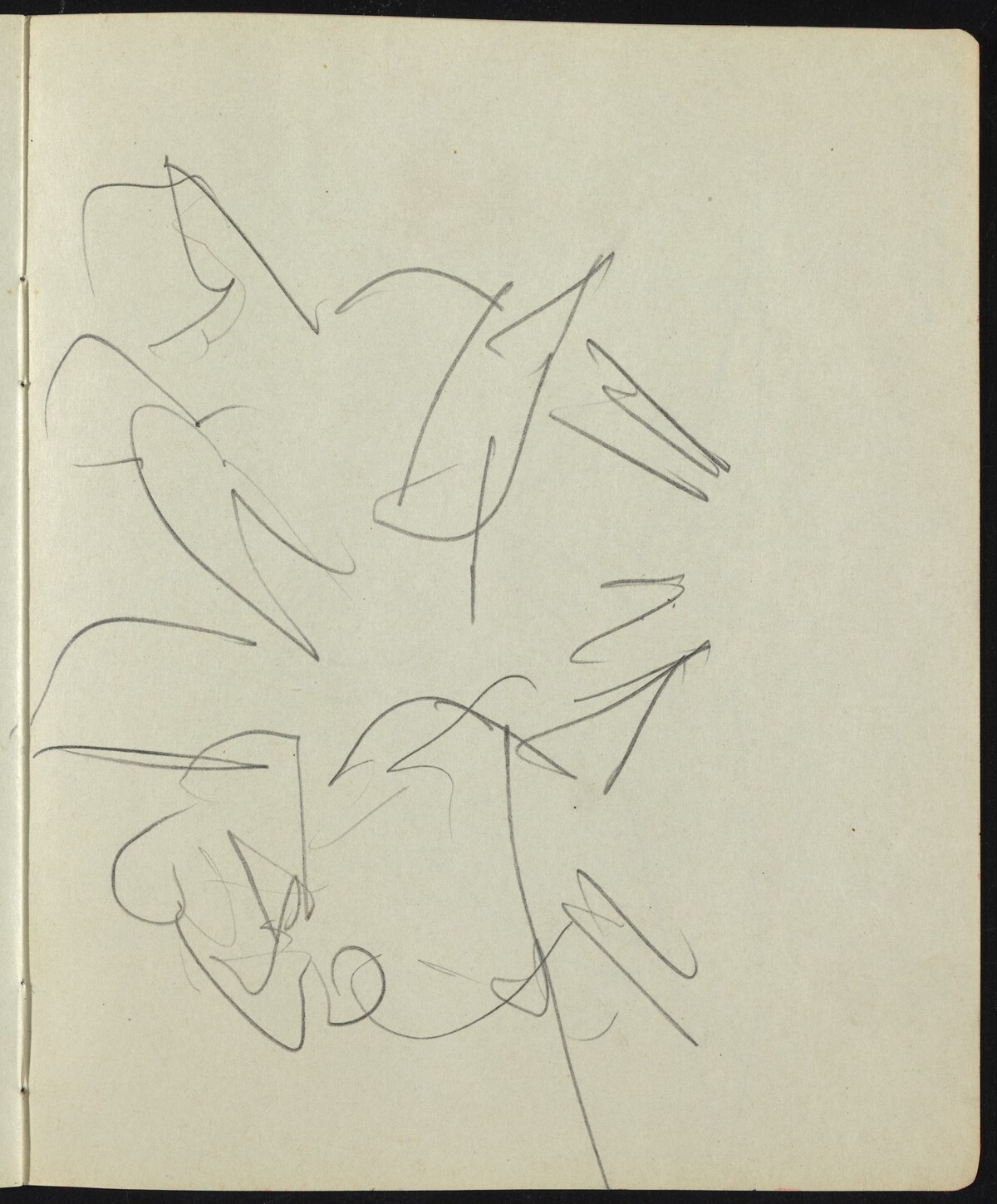Dancers and Performers (Page from a Sketchbook) by Ernst Ludwig Kirchner