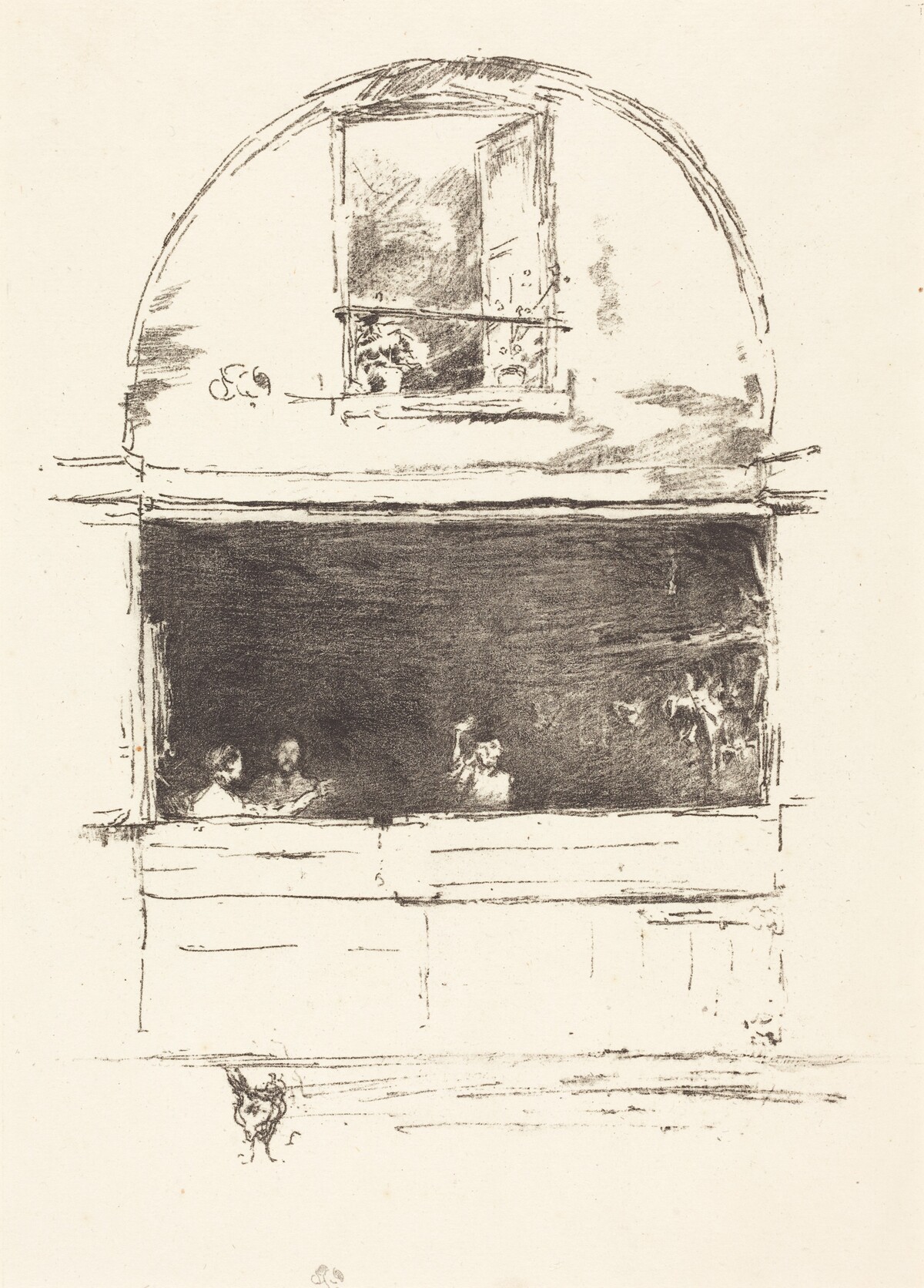 The Forge, Passage du Dragon by James McNeill Whistler