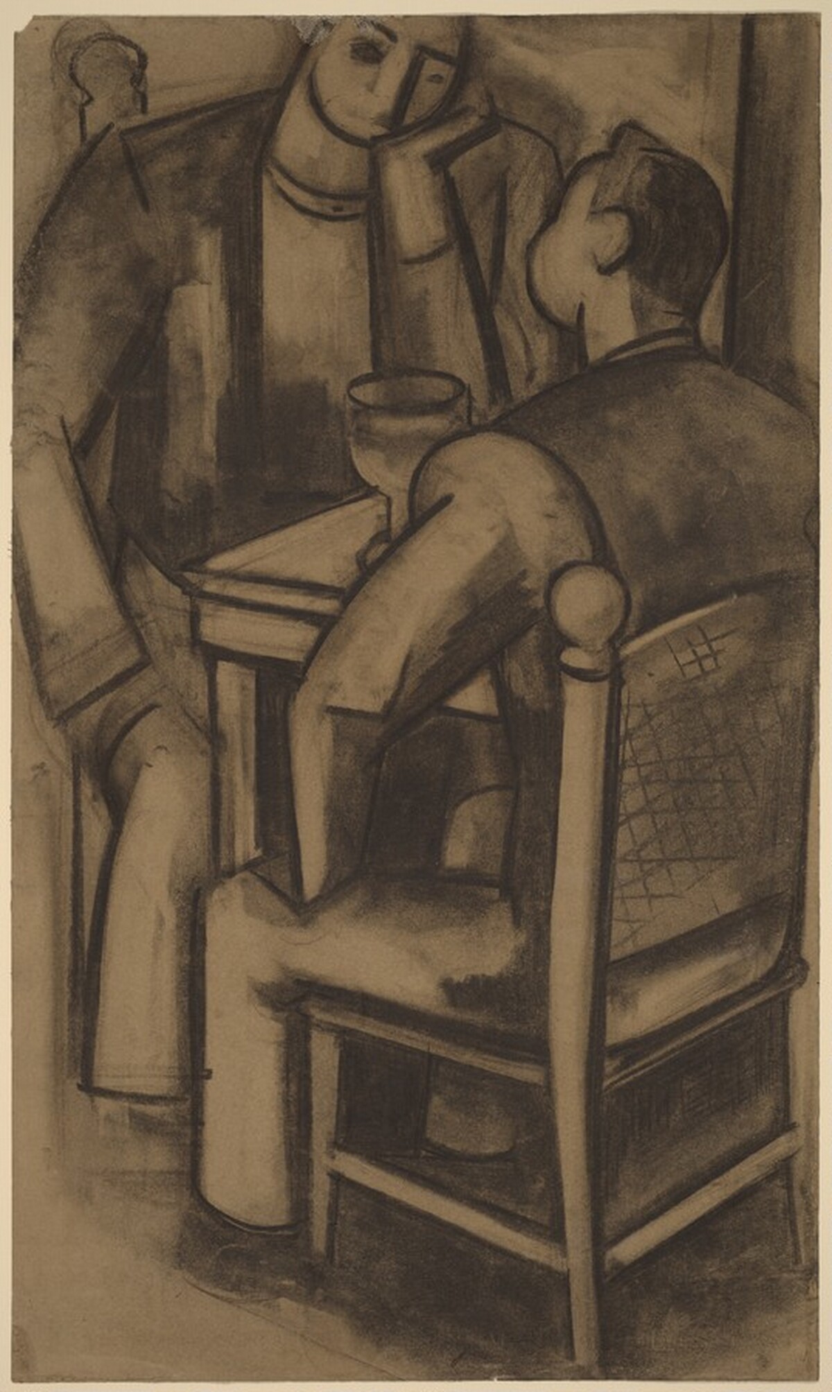 Two Men at a Table by Carl Robert Holty