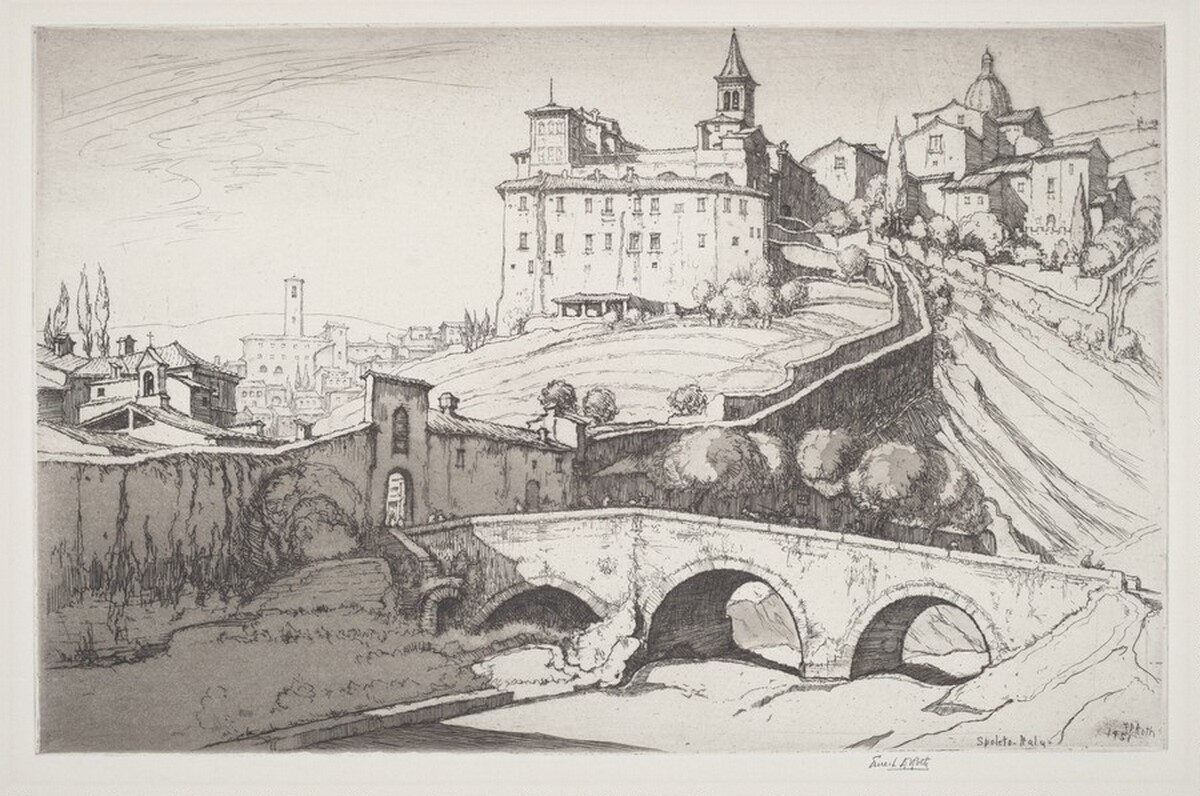 Spoleto - Italy by Ernest D. Roth