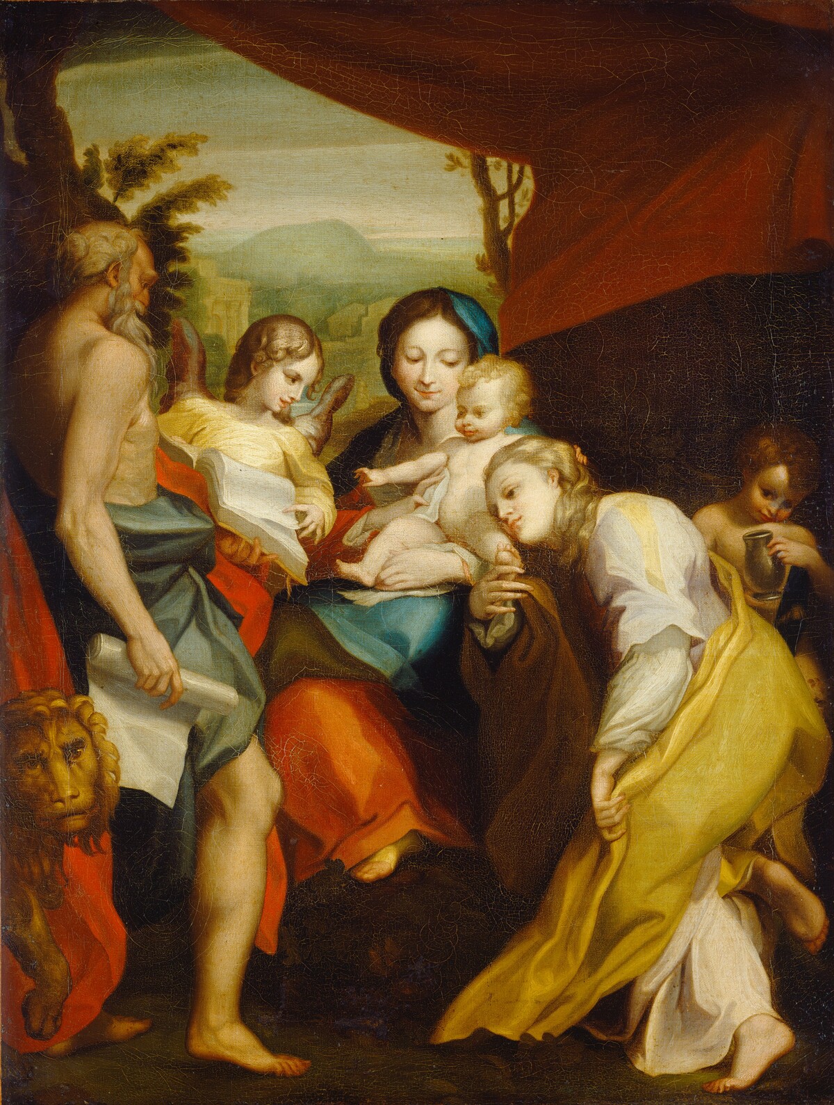 Madonna of Saint Jerome by Matthew Pratt