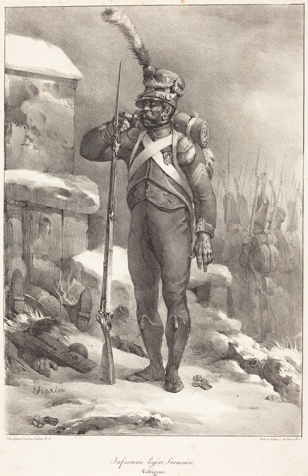 Infanterie legère française, Voltigeur by Nicolas-Toussaint Charlet