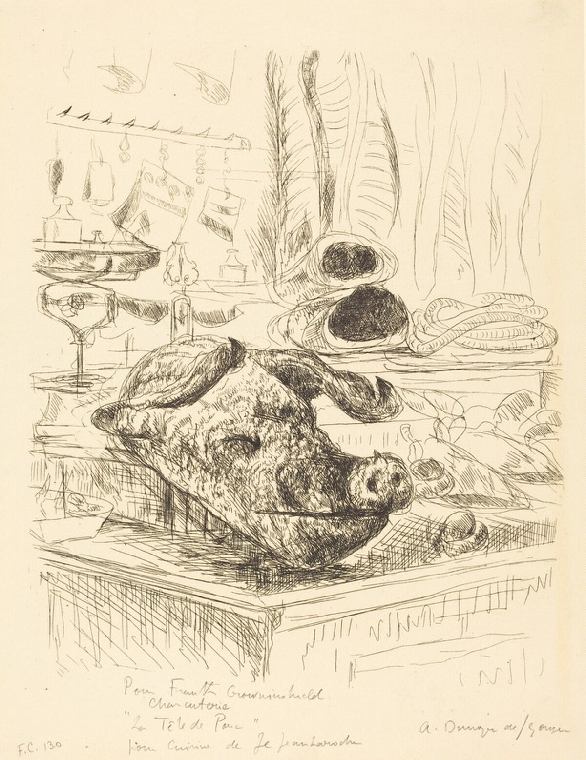 Pork (Le porc) by André Dunoyer de Segonzac