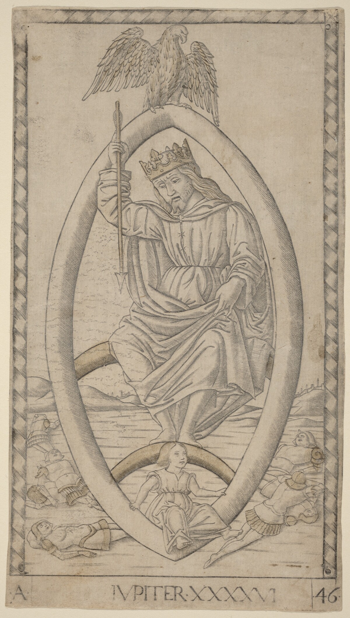 Iupiter (Jupiter) by Master of the E-Series Tarocchi