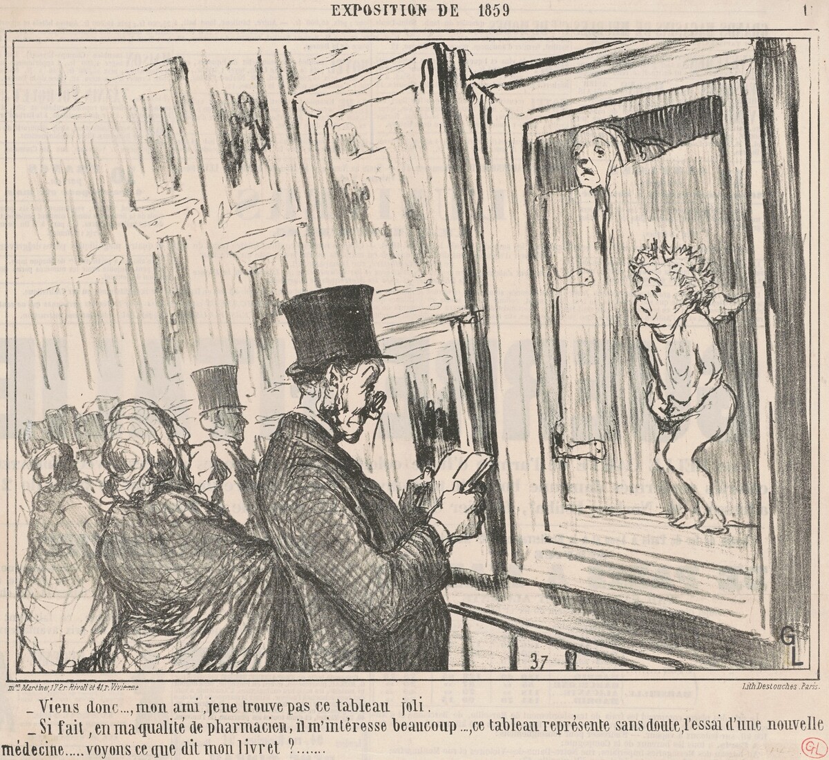 Viens donc ..., mon ami, je ne trouve pas ... by Honoré Daumier