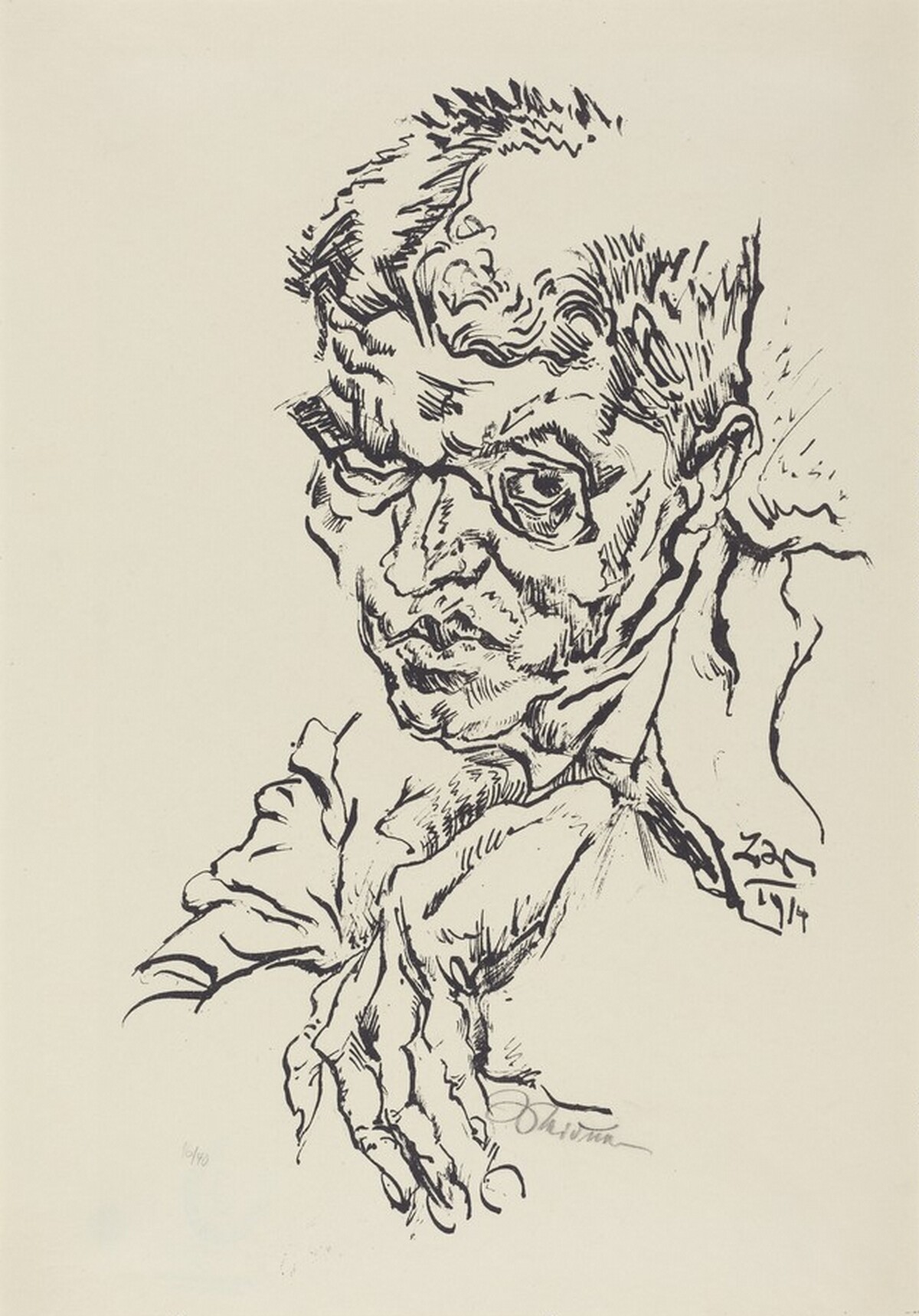 Hausmann by Ludwig Meidner