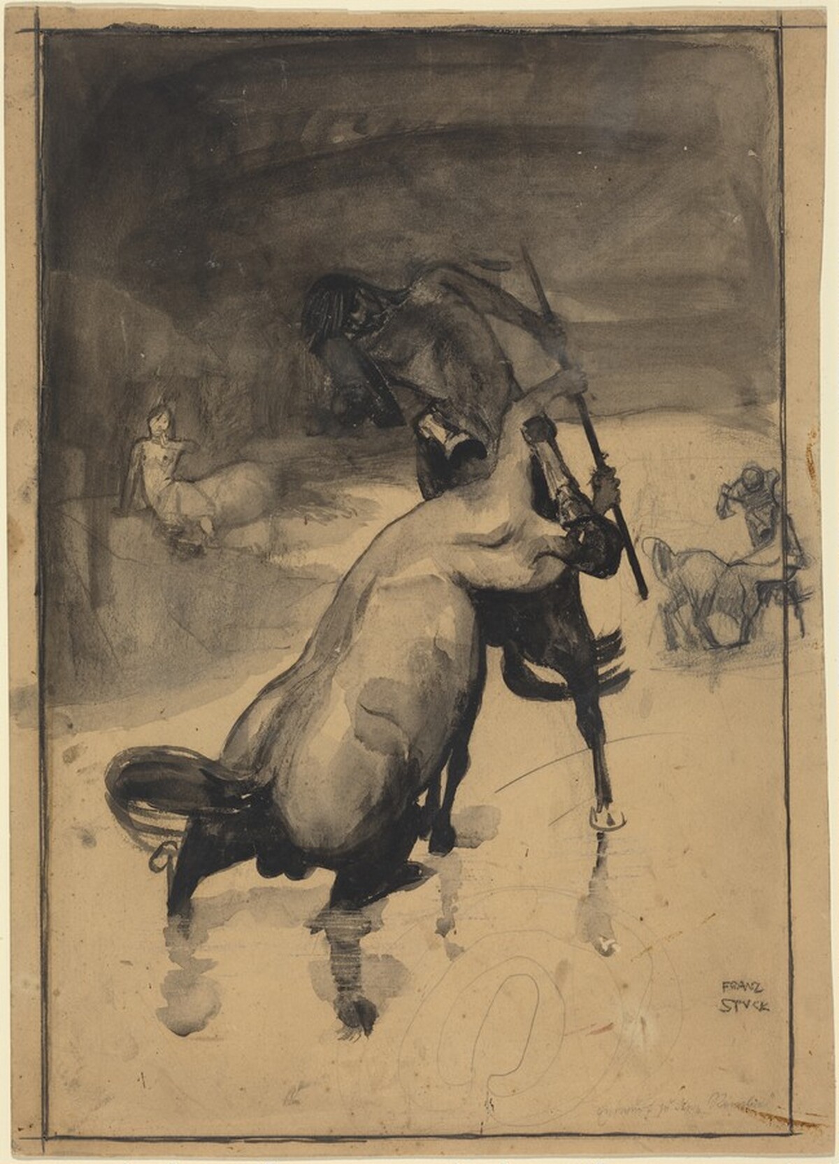 The Rivals by Franz von Stuck