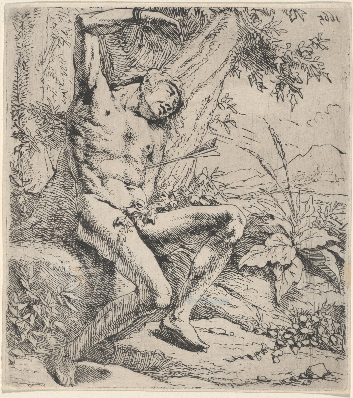 Saint Sebastian by Leendert van der Cooghen