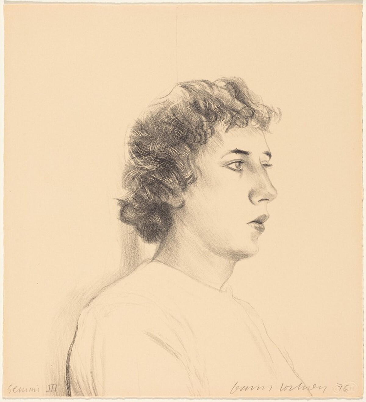 Small Head of Gregory by David Hockney
