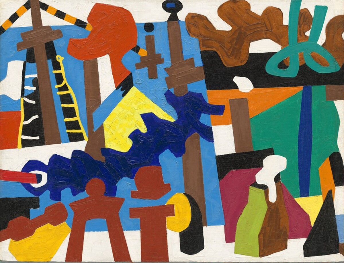 Study for "Swing Landscape" by Stuart Davis
