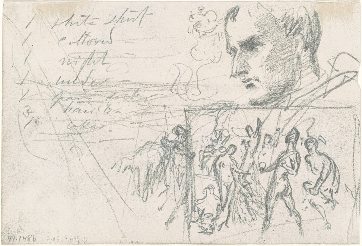 Napoleonic Head and Judgment of Paris [verso] by John Singer Sargent