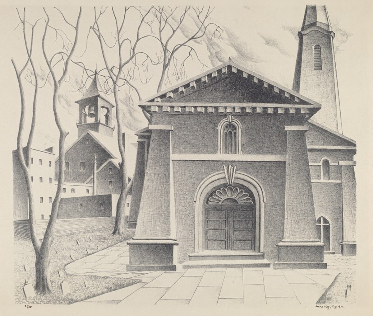 Untitled (Kingston Church) by Arnold Wiltz