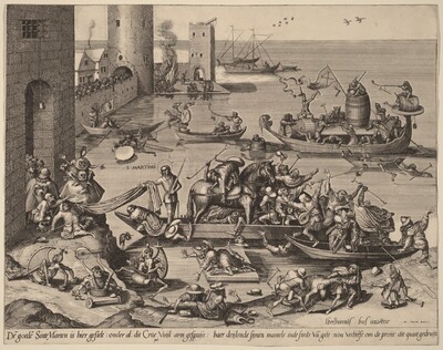 Saint Martin with His Horse in a Ship