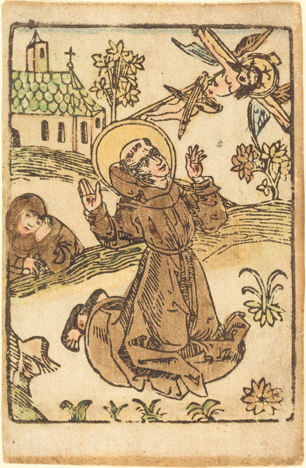 Saint Francis Receiving the Stigmata by German 15th Century