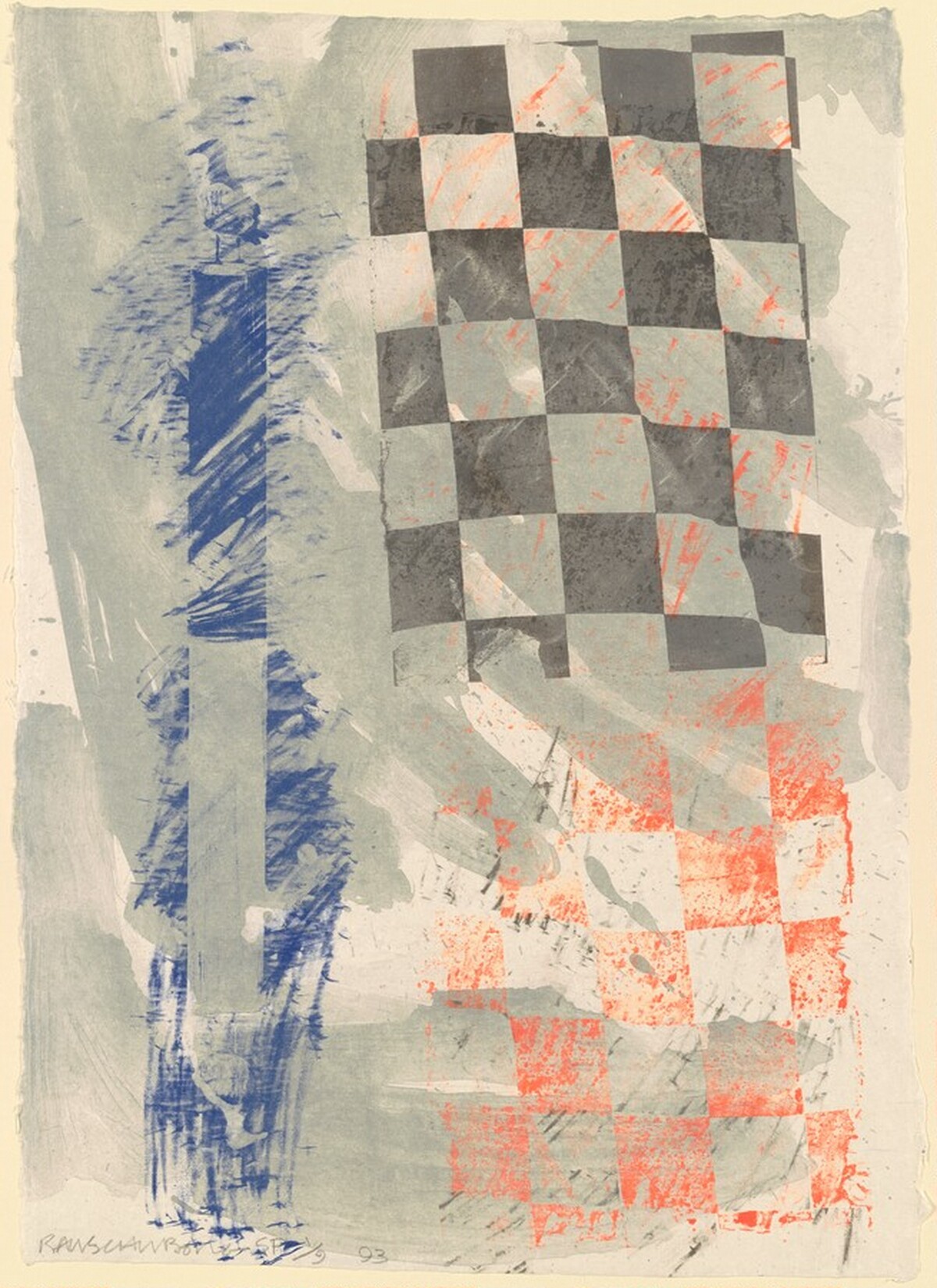 Grid Gull by Robert Rauschenberg