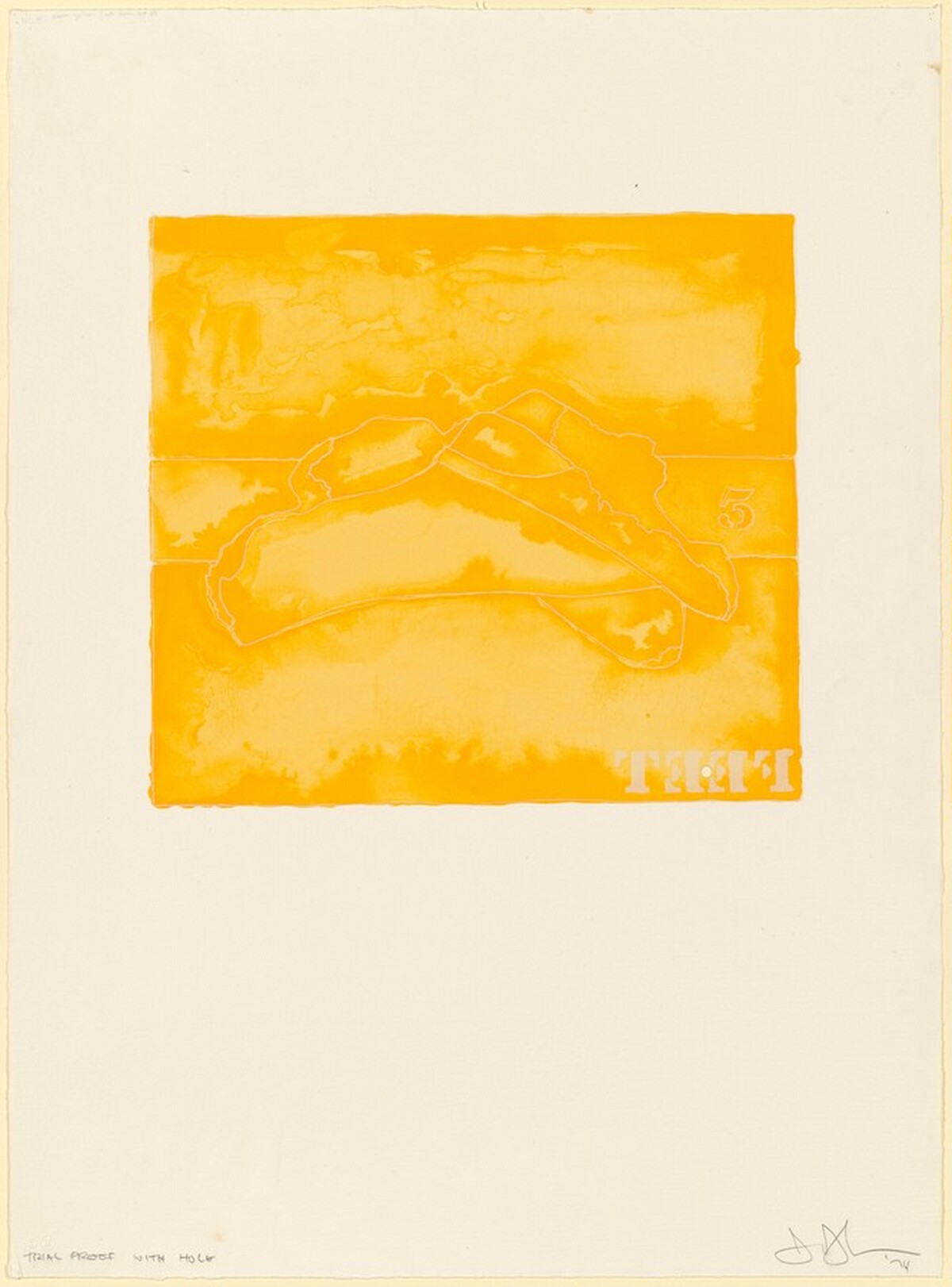 Feet [trial proof] by Jasper Johns