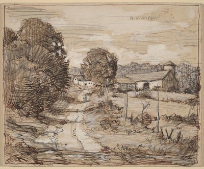 Farm Buildings [recto]