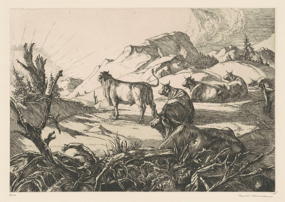 Morning in the Mountains by Carl M. Schultheiss