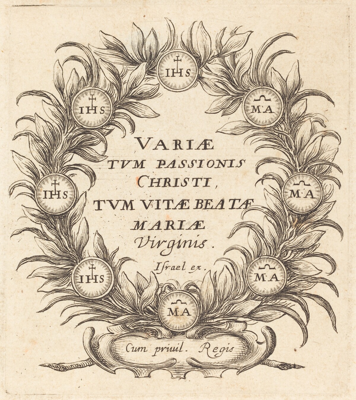 Frontispiece for Callot's "The Mysteries of the Passion" by Abraham Bosse