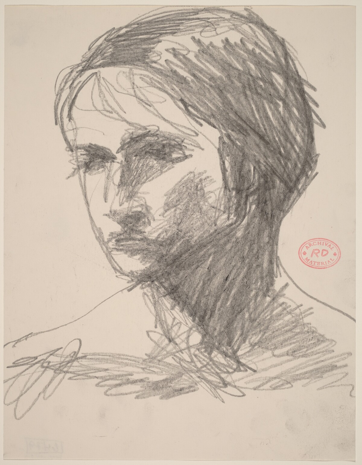 Untitled [head of a woman] by Richard Diebenkorn