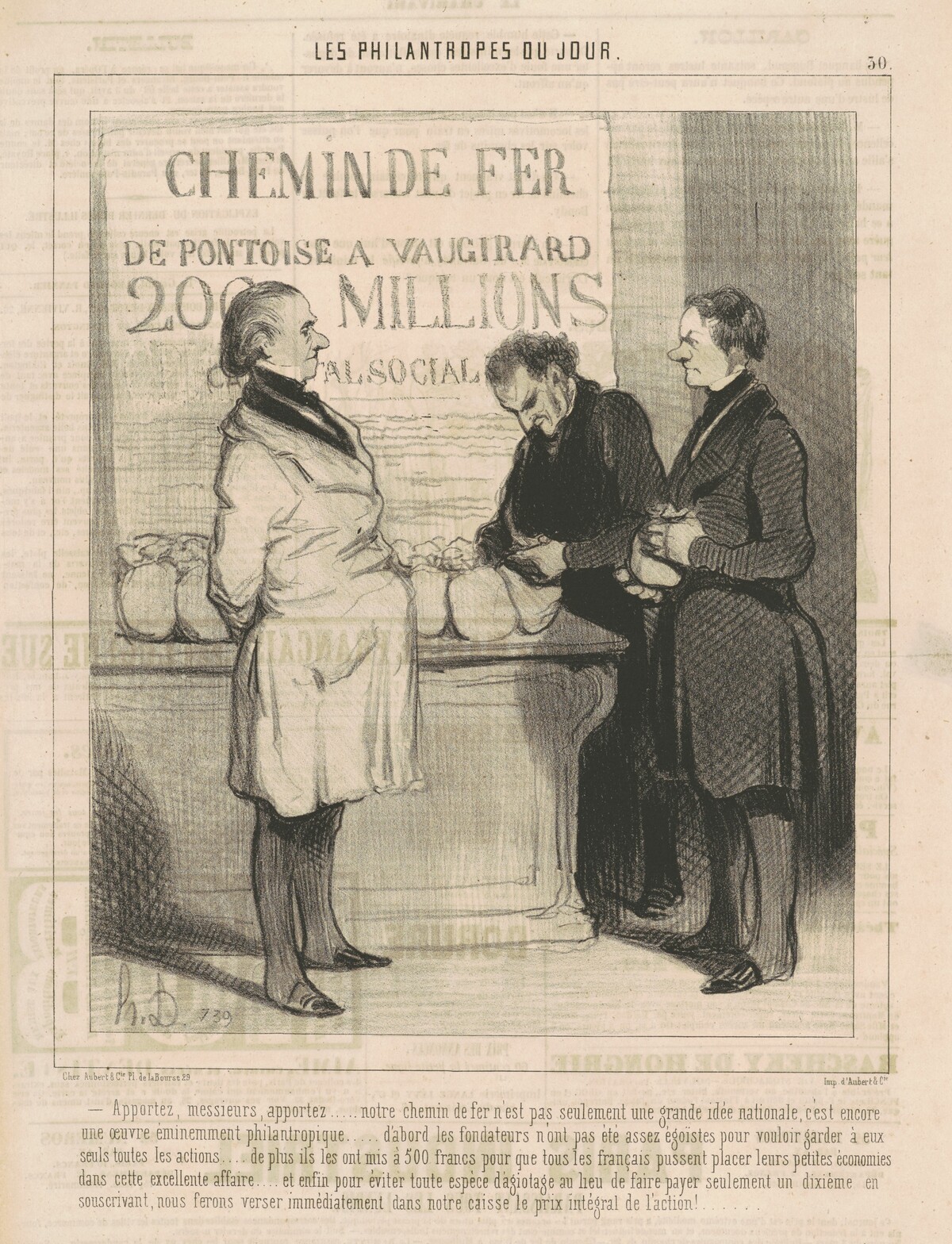 Apportez, messieurs, apportez ... by Honoré Daumier