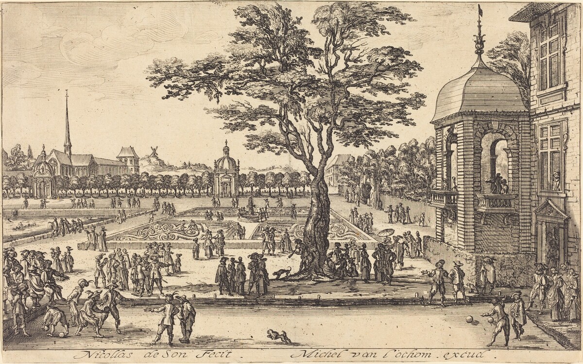 View of a Garden by Nicolas de Son