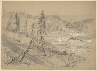 Railroad on the Dalles of the St. Louis