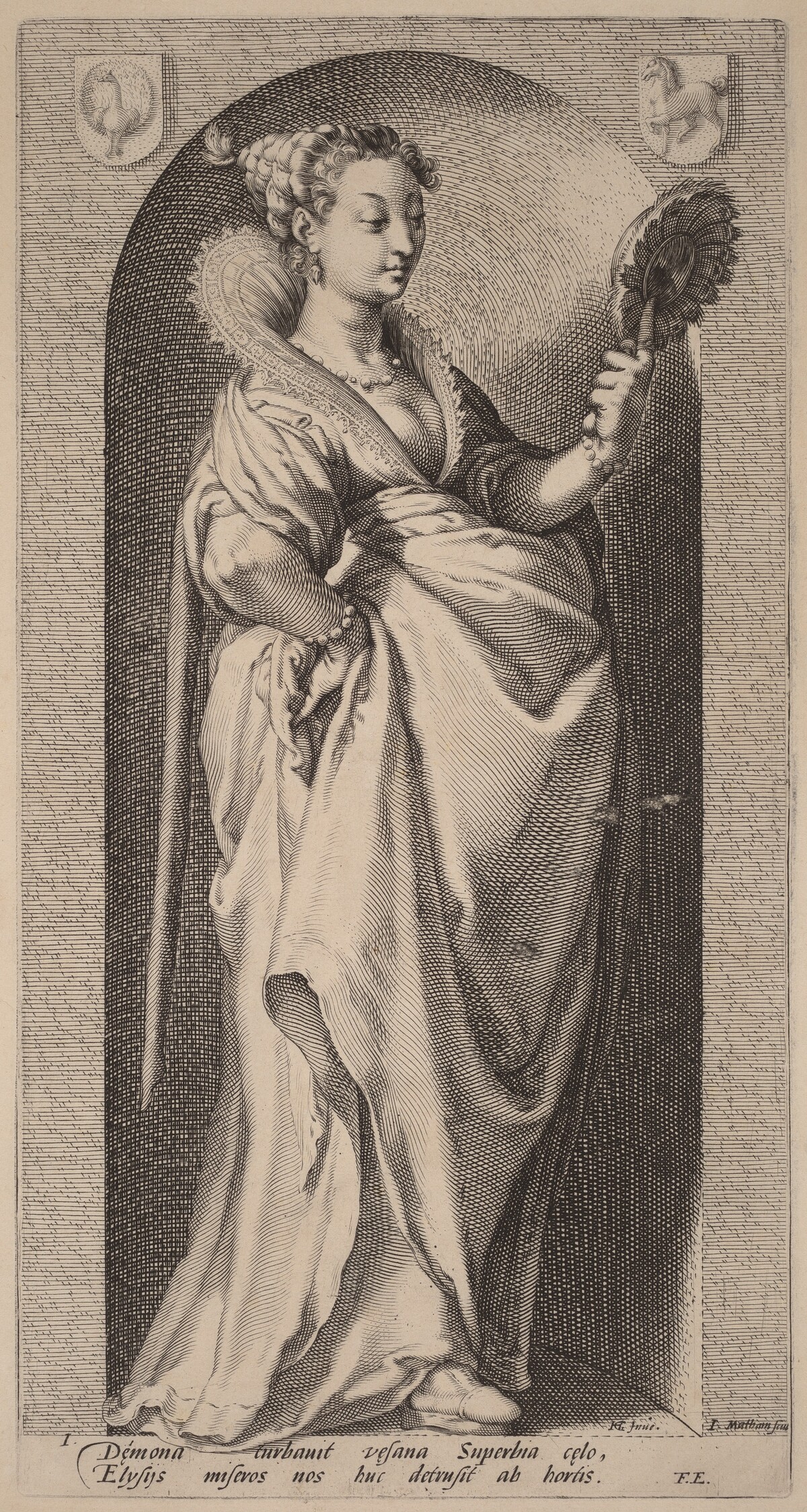 Pride by Jacob Matham after Hendrik Goltzius