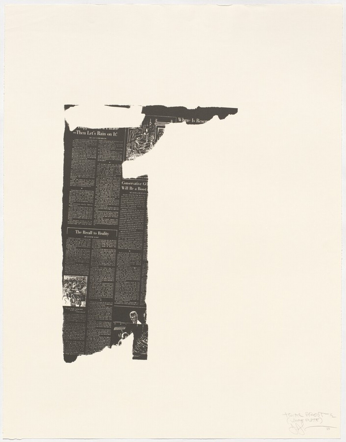 Figure 1 [trial proof] by Jasper Johns