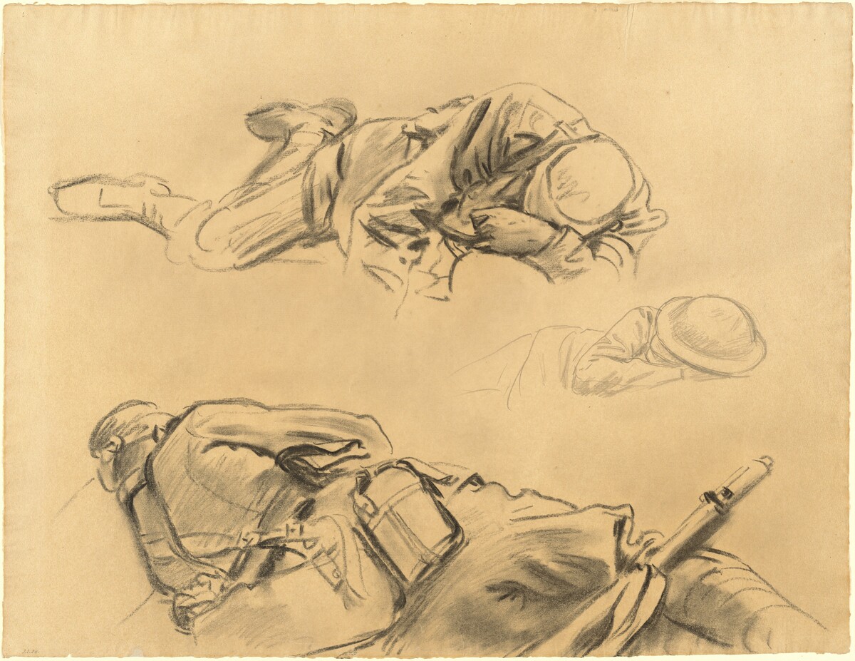 Studies for "Gassed" by John Singer Sargent