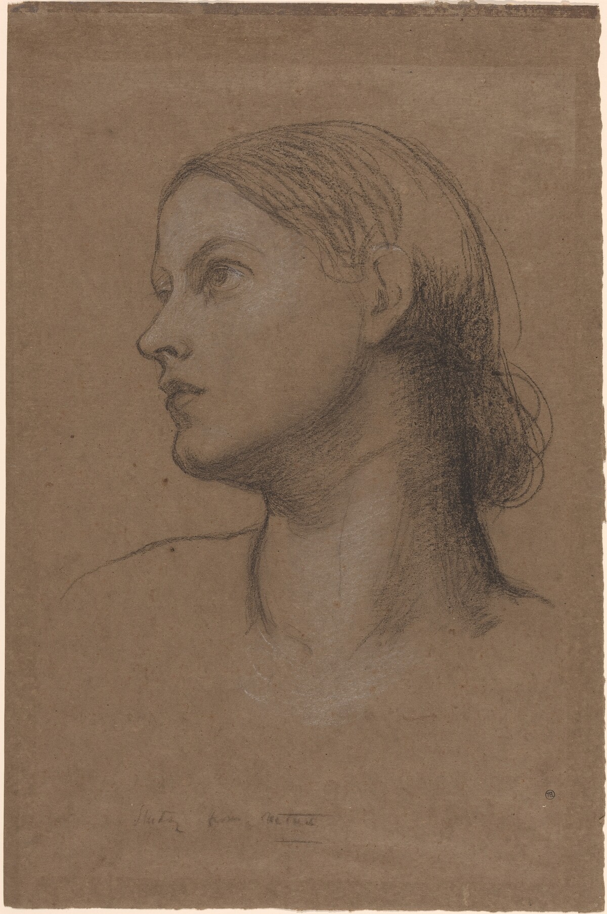 Head of a Young Woman by George Frederic Watts
