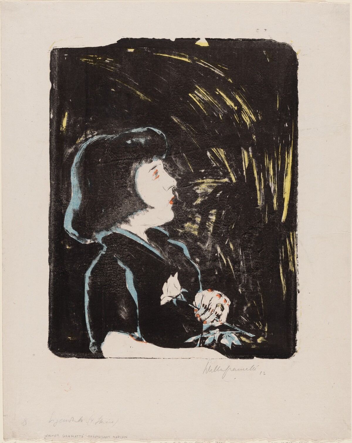 The Young Bride (Sonia Gramatté) [Bräutliches Mädchen (Sonia Gramatté)] by Walter Gramatté